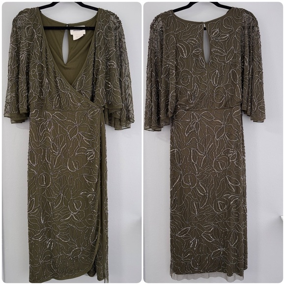 Anthropologie BHLDN Hannon Dress beaded size 10 - Picture 4 of 15
